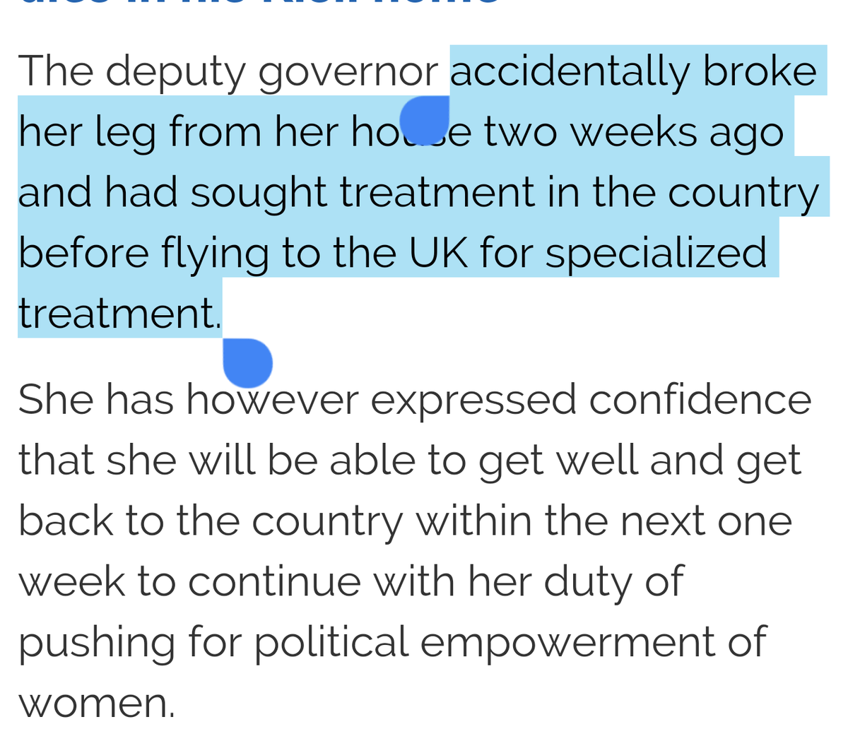 Benogola's tweet photo. Just look at that! Ruth Odinga could not get treatment for a broken leg in Kenya! How about us with cancer, stroke.. https://t.co/GyXQbdGfLt