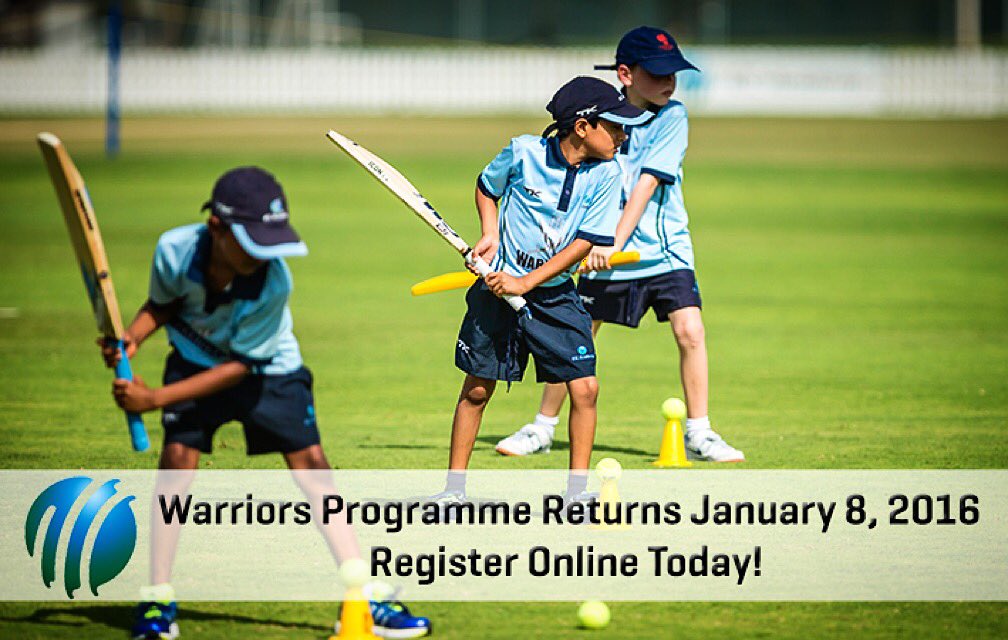 Warriors Programme returns on Jan 8, 2016! Registrations still open, book your spots on iccacademy.net.