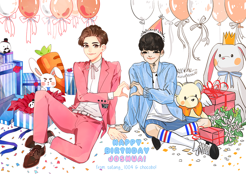 chocobo_v's tweet photo. 지수야~ 생일 축하해요!!!!!🎉🎈💕💕💕 많이많이 사랑합니다! #HAPPYJOSHUADAY 

쉿유닛 눈사탕(@satang_1004 )&amp; 초코버 드림 https://t.co/g9VWSjLHvB