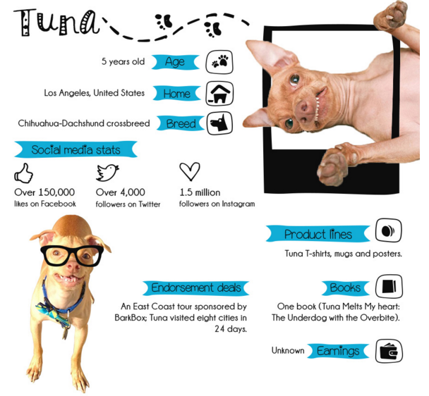 Entrepreneur's tweet photo. Meet the 5 Most Influential Dogs on the Internet (Infographic) by @lauraentis https://t.co/mYjSTGdEi1 https://t.co/Kl9SlPuXrM
