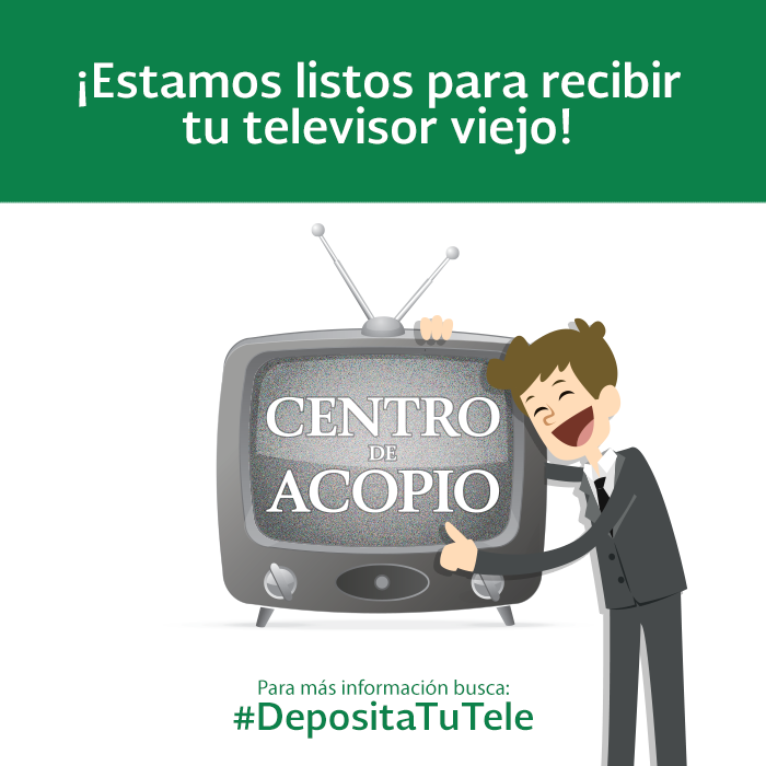 gobmx's tweet photo. Ya llegó el #ApagónAnalógico #DepositaTuTele ¡Y cuida #MedioAmbiente! https://t.co/ayUPW2cHZE