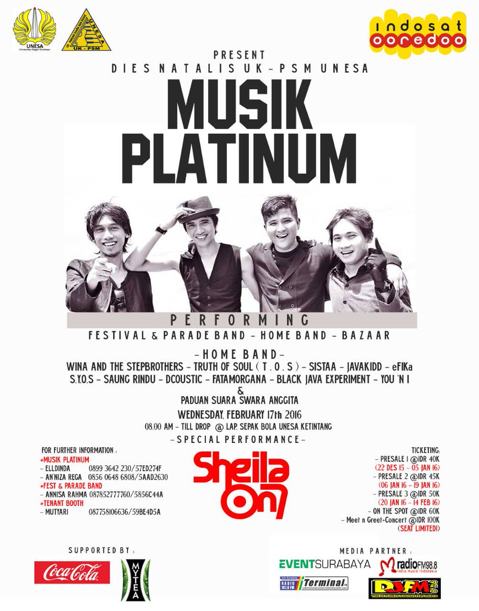 Stay tune yuk di Radioterminalunesa.listen2myradio.com ada banyak info seputar Music Platinum <a href="/UKPSMUNESA/">UK PSM UNESA</a> <a href="/UnesaSurabaya/">UNESA Surabaya</a> lohh