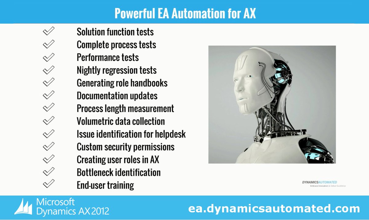DynamicsAutomat's tweet image. Discover top #ExecutiveAutomats #benefits! Join us tommorrow: bit.ly/1mdMsAE #MSDAX #MSDynERP