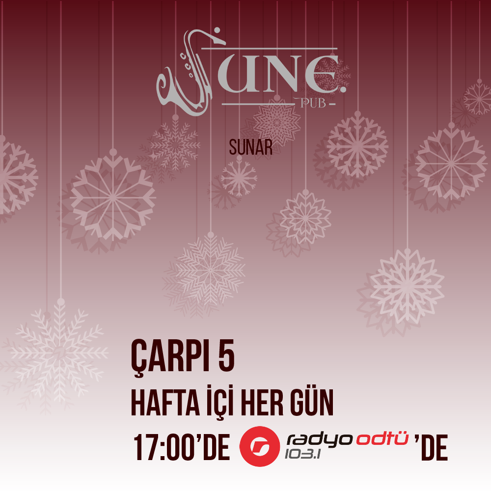 junepub's tweet photo. Keyifli bir yolculuk için June Pub sponsorluğunda ki Çarpı 5'i kaçırma!
Hafta içi her gün, saat 17.00'da 103.1'de. https://t.co/7CxEdLqHUX