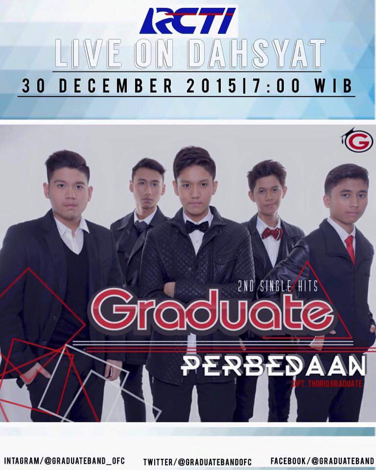 Don't miss it guys🙋🙌💐 <a href="/graduateband/">GRADUATEband</a> <a href="/m_thoriqhalim/">Thoriq</a> @evrasteel <a href="/ADLI_HALIM/">Adli_Graduate</a> <a href="/fathur_abrar/">Fathur</a> @Titanputr <a href="/GRAFITY_ID/">GRAFITY Indonesia</a>