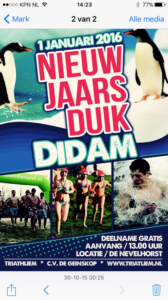 olddiek's tweet image. #montferland #didam 1 januari 13.00 uur nieuwjaarsduik Didam svp RT