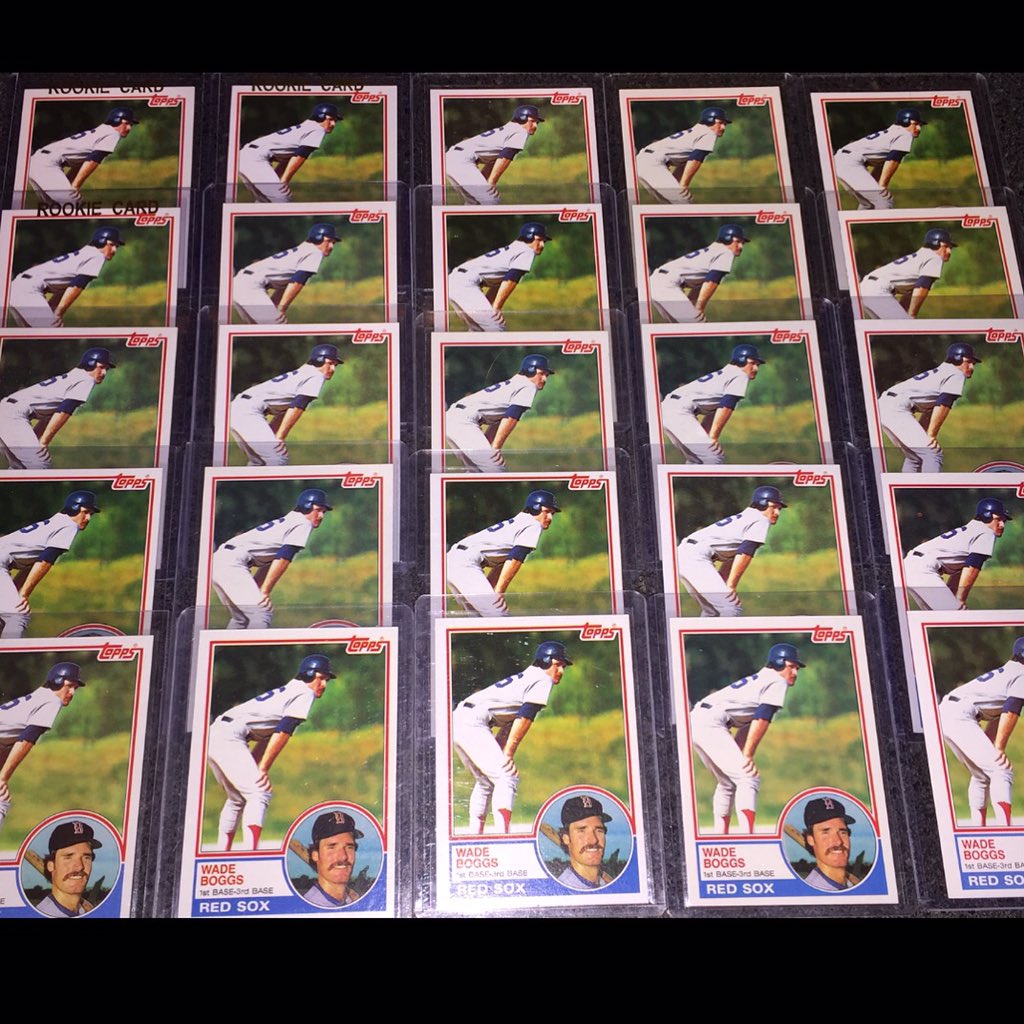 boggs328's tweet photo. #wadeboggs mailday #1. Because I needed 25 more. Lol. πππ»ππ #FinallyGotDone #RedSox #May26th2016 #Retired26 #Topps https://t.co/ZupvEO1feP