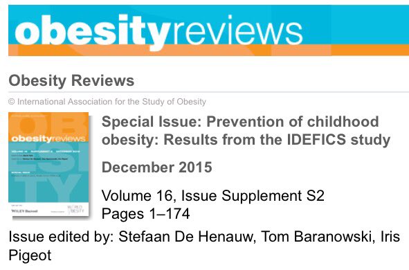 Just out - special issue of #ObesityReviews on results of #Idefics intervention

onlinelibrary.wiley.com/doi/10.1111/ob… (£)

1/2