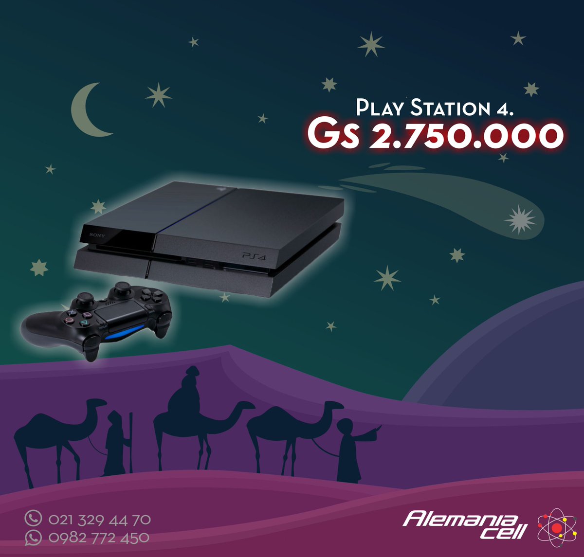 Que los reyes se luzcan con esta Play 4 DE 500GB en Gs 2.750.000.- Llamá al 329 4470