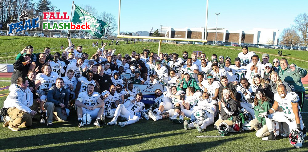 PSACsports's tweet photo. The 2015 #PSAC Football Champions: @Rock_Athletics #FallFlashback https://t.co/xieRWTQhso