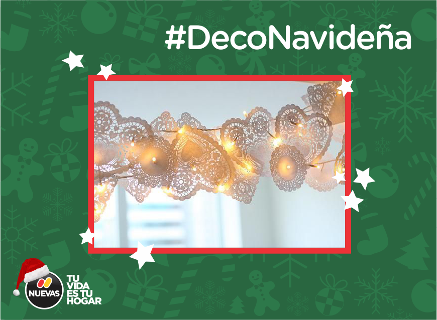 nuevashogar's tweet photo. Decorá tu Casa con estas guirnaldas super Lindas! Necesitas ➡ Luces navideñas y  Blondas de diferentes tamaños! 👍 https://t.co/haLmmR59AK