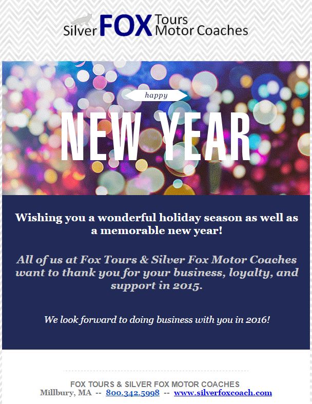 SilverFoxCoach's tweet image. A message from your friends at @SilverFoxCoach. #HappyNewYear2016