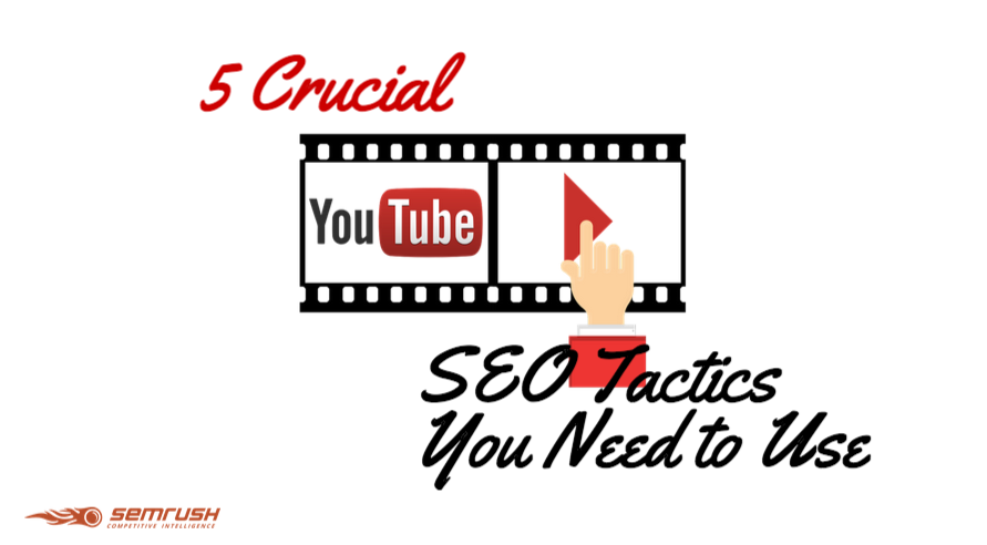 semrush's tweet photo. 5 Crucial #YouTube #SEO Tactics You Need to Use: https://t.co/J12XXzory9 #videomarketing https://t.co/WMPSe7Jit3