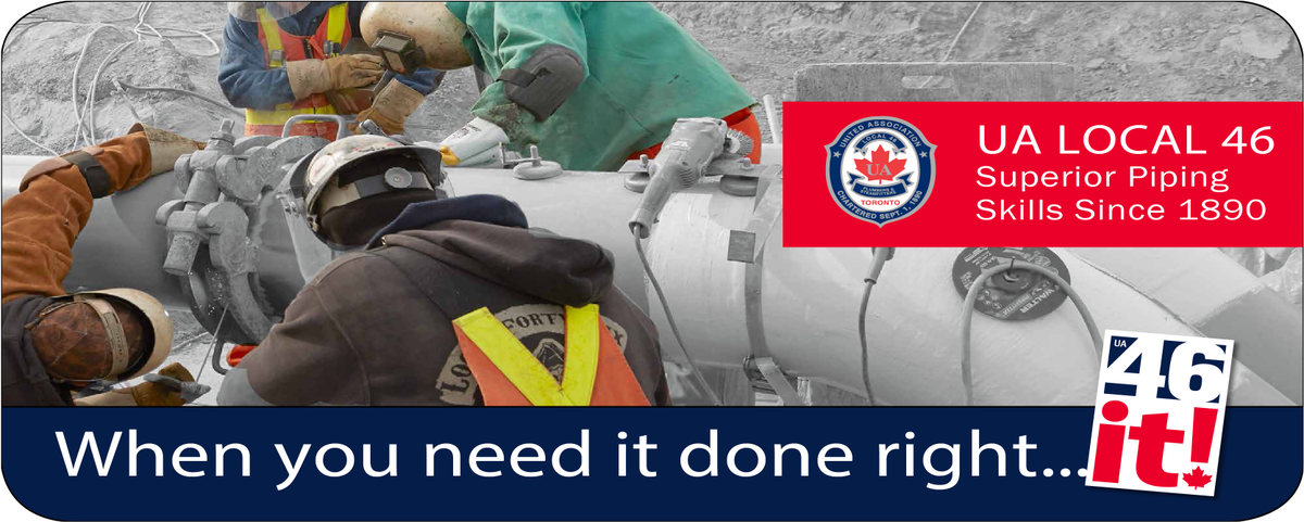 UACanada's tweet photo. "@local46: Superior Piping Always #46it #UnionProud https://t.co/cF8OCNldGc" #UAProud