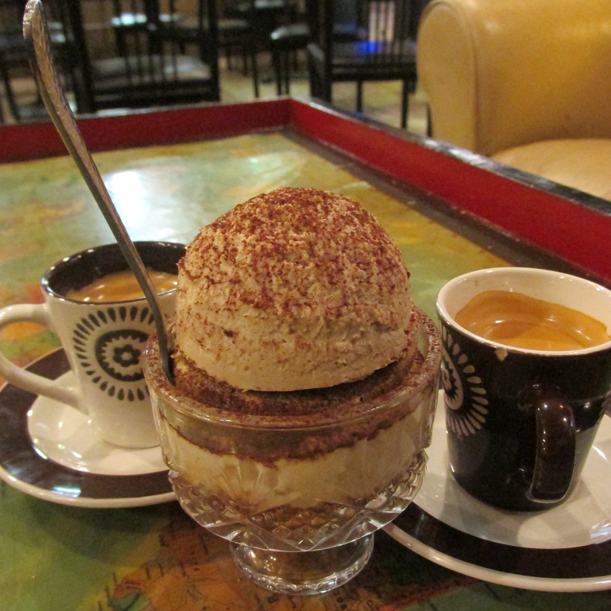 Housemade Tiramisu and some espresso? Don't mind if I do...#emcity #upshow