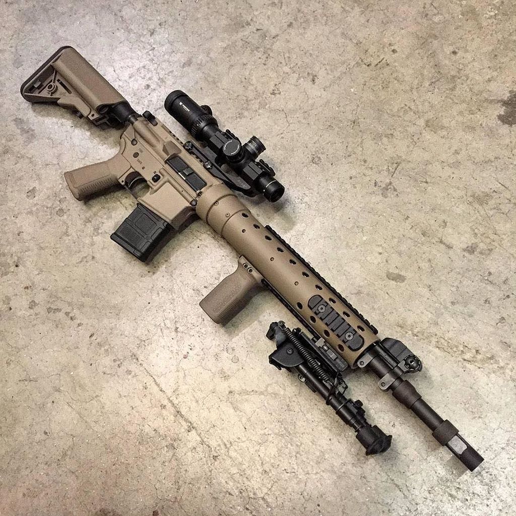 From @gunslingercustomfirearms---BCM PRI MK 12 Mod 0 in Flat Dark Earth Cer...