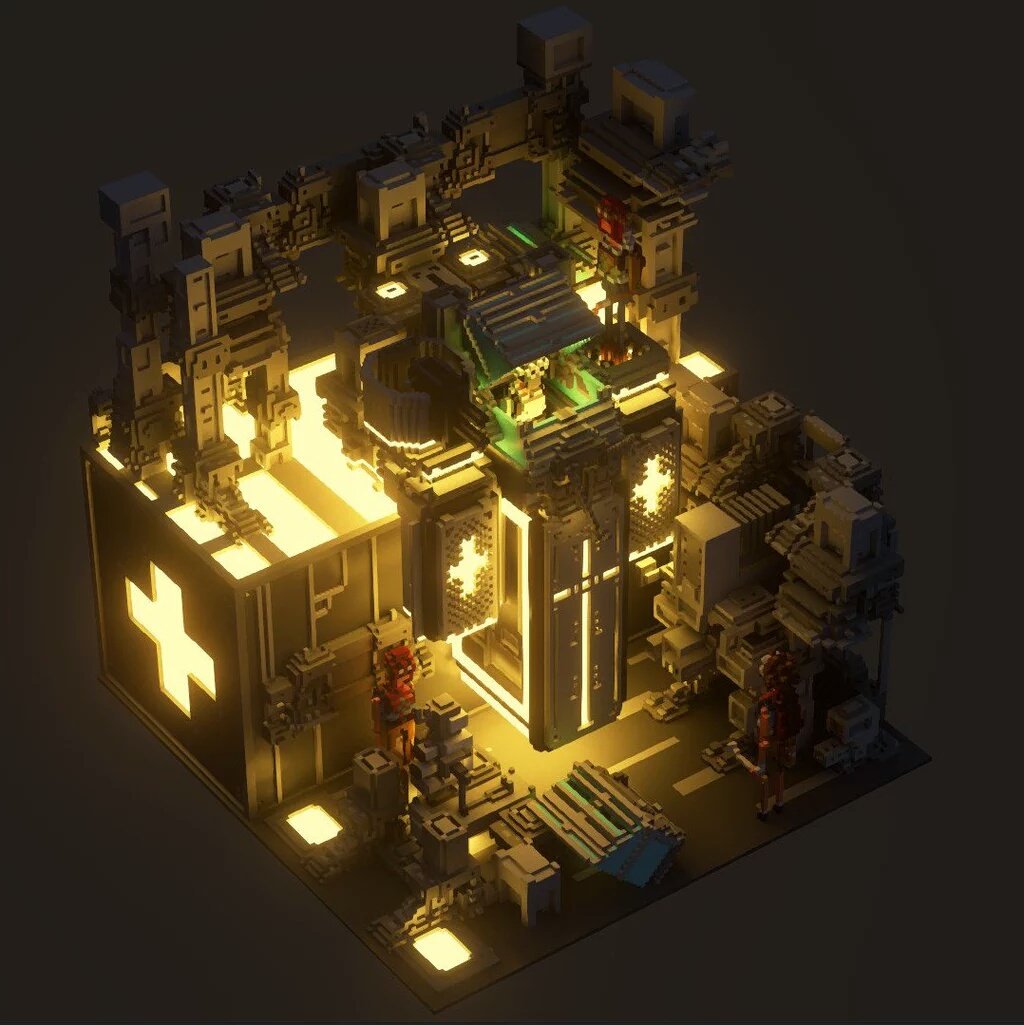 Sir_carma's tweet image. Amazing renders of one of my scenes, in Unity, with GI made by @sonic_ether Stunning work man! #voxel