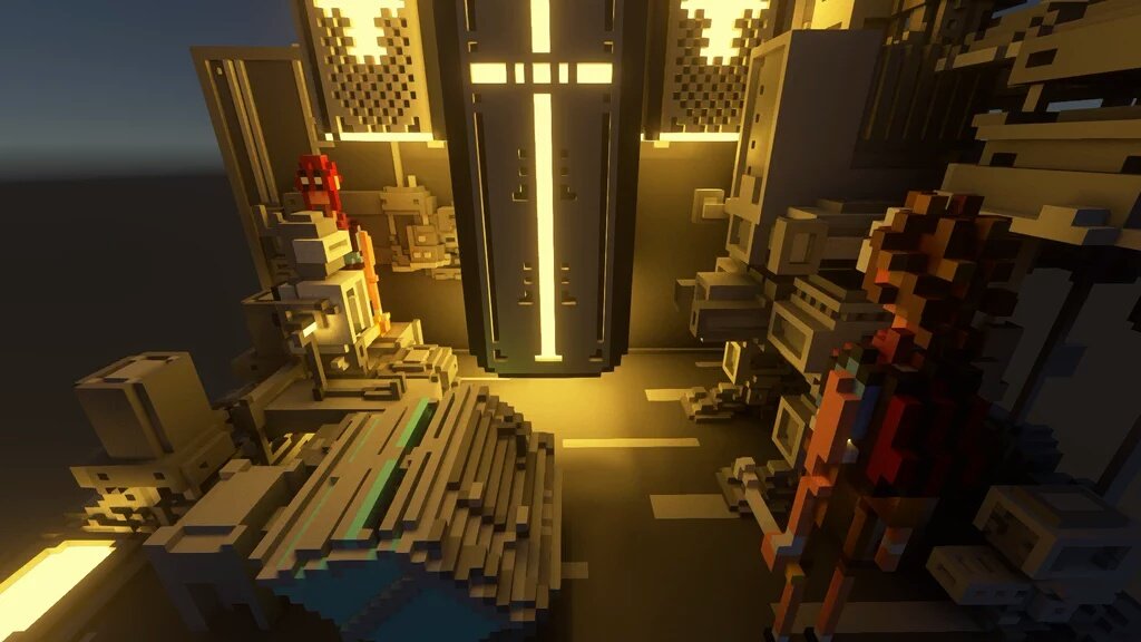 Sir_carma's tweet image. Amazing renders of one of my scenes, in Unity, with GI made by @sonic_ether Stunning work man! #voxel