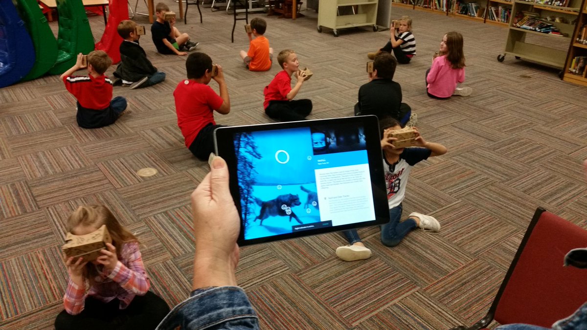 NRWranglers's tweet photo. Exploring the world at NRES with Google Expedition!  We're bringing learning to life with virtual field trips. https://t.co/o6P1pIfxhr