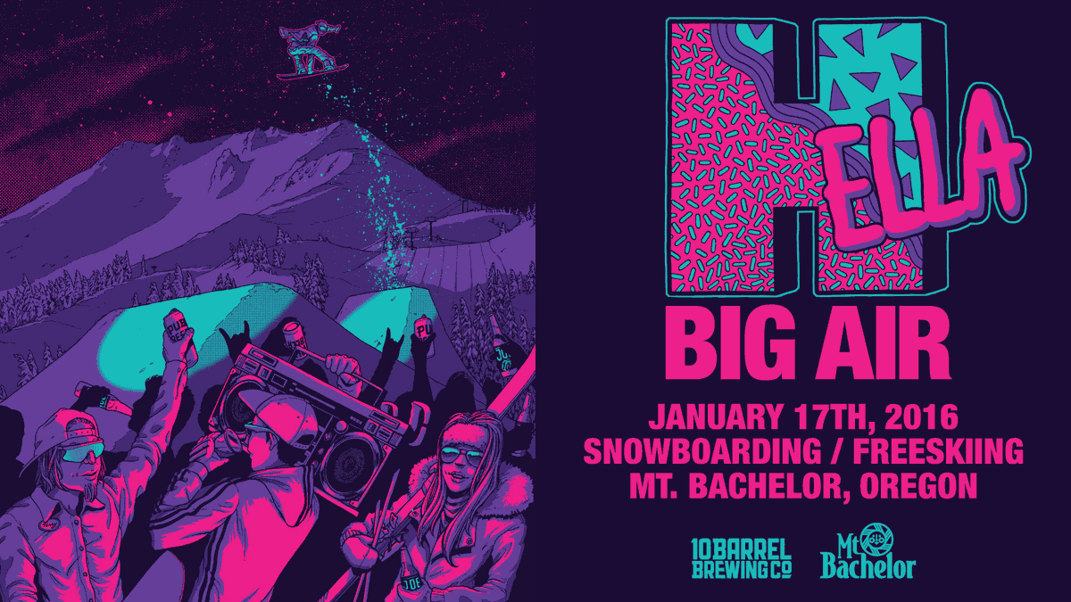 mtbachelor's tweet photo. It's time to get #hellabig w/us & @10BarrelBrewing! Only a few spots left for participants-> https://t.co/A2Kg8tbwSr https://t.co/FxwDW05da0
