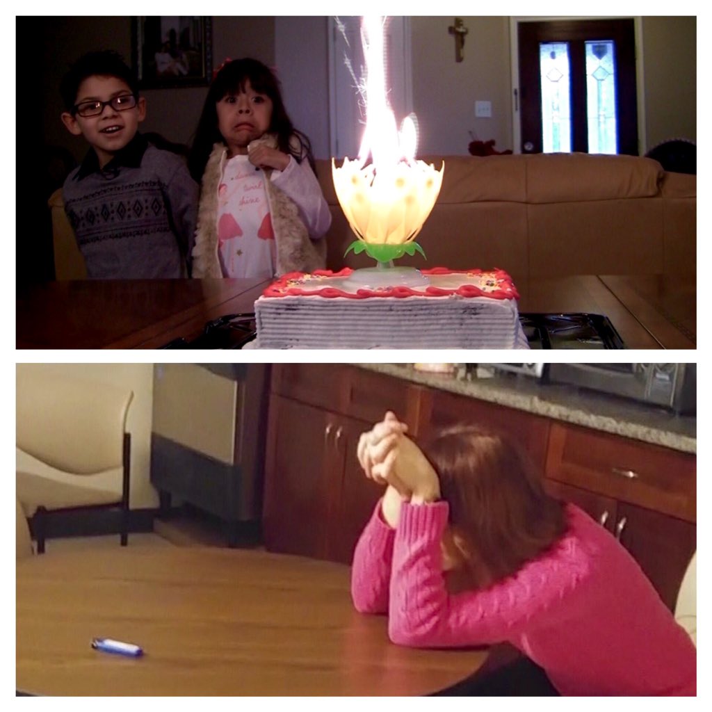 TheTiffanyCraig's tweet photo. Candle story airs @KHOU 4:45p. We have adorable kids and an embarrassed reporter. #firealarmfail #hounews #houston https://t.co/X0wWOXMYDZ