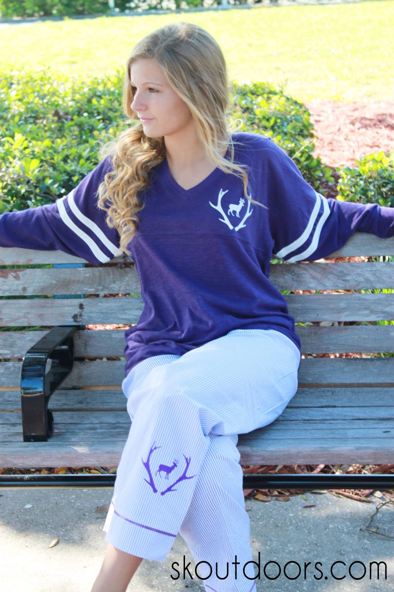 #TShirtTuesday Super cute long sleeve tee with #Deer or #Fish imprint. #GirlsWhoHunt #SKOutdoors #girlswhofish