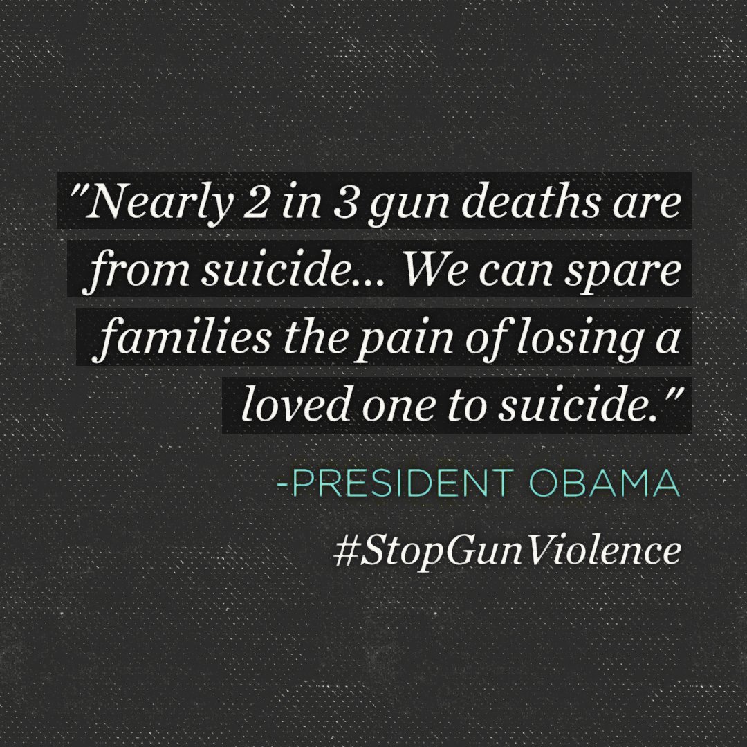TWLOHA's tweet photo. "We can spare families the pain of losing a loved one to suicide." - @POTUS

#StopGunViolence https://t.co/XRC9OTZCLT