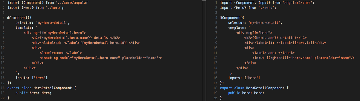 SamVerschueren's tweet image. After some hacking, my #Angular1 directives looks quite the same as my #Angular2 components // @angularjs