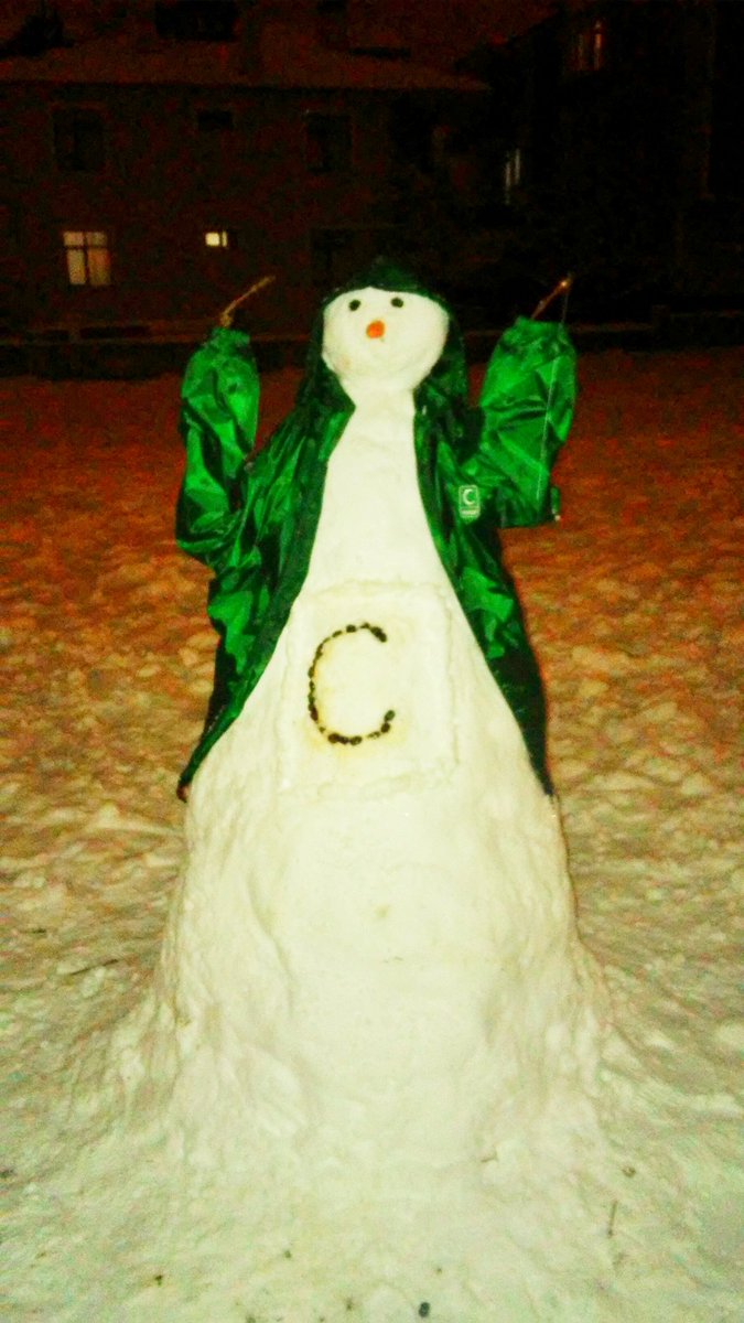 Ne kadar da Yeşilaycı kardan bir adam ❄⛄❄