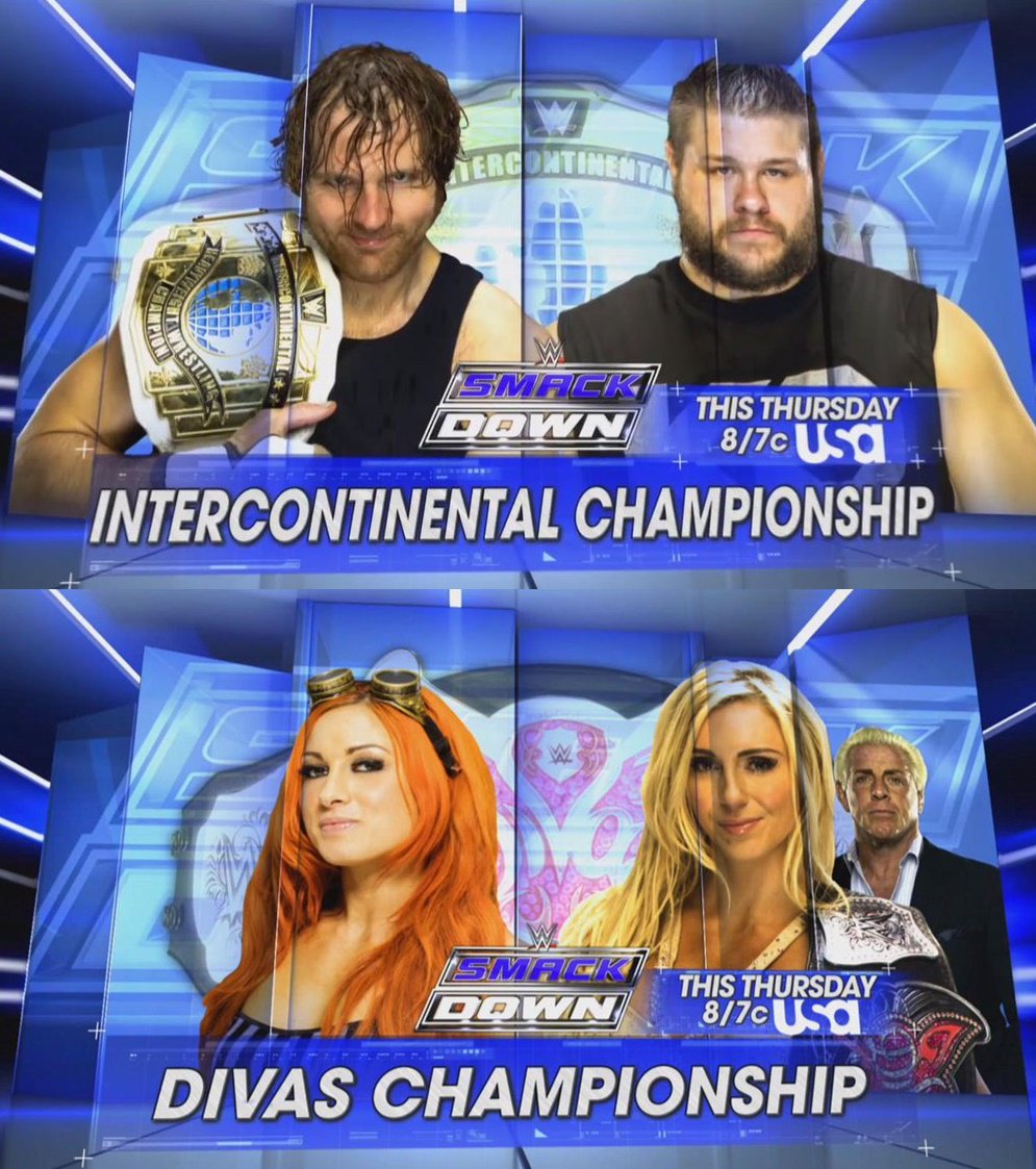 FanaticosdeWWE's tweet photo. En el SmackDown de esta semana tendremos dos luchas titulares y el regreso de John Cena! https://t.co/4czRkkKUUr
