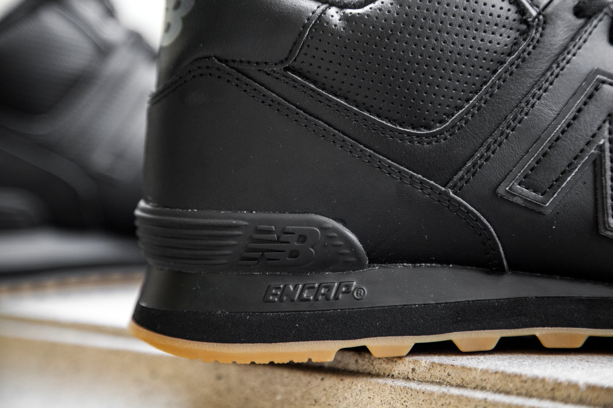 new balance 574 mid cut leather