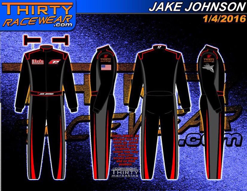 ThirtyRacewear's tweet photo. Jake Johnson is the first suit of 2016!! Get yours before the trade show rush in Feb. https://t.co/5os6vqWWkl https://t.co/k7H3cPfU5e