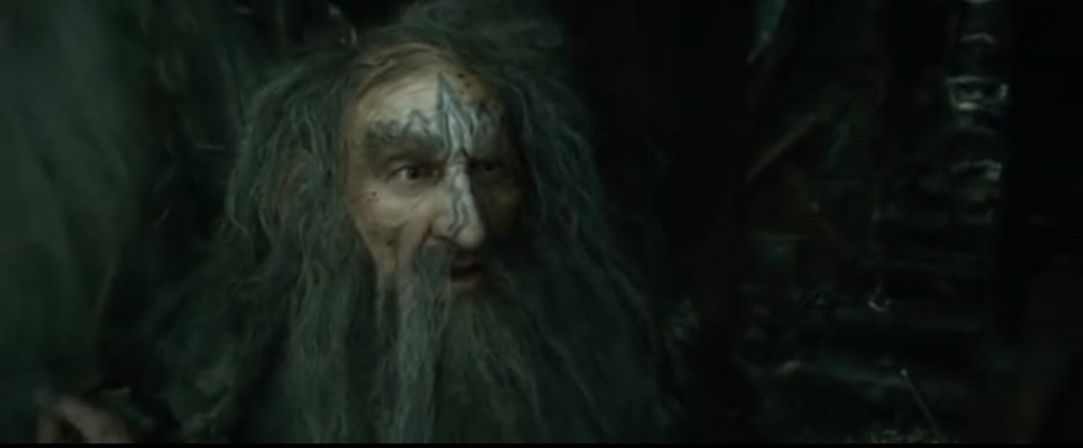 Thorin certainly didn't get his looks from Thrain, that's for sure.