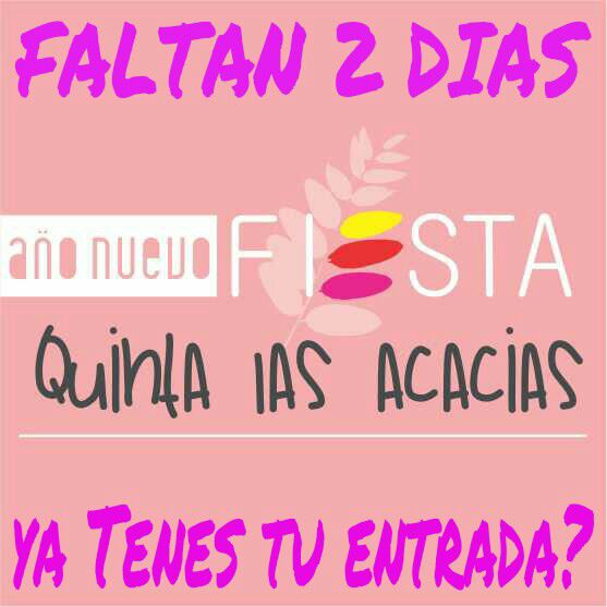 acaciasfiesta's tweet photo. A 2 días! 
#Countdown #FiestaLasAcacias #AñoNuevo #ViviLaDiferencia
+info: https://t.co/6wwurykNMz https://t.co/DjipIV3Xxq