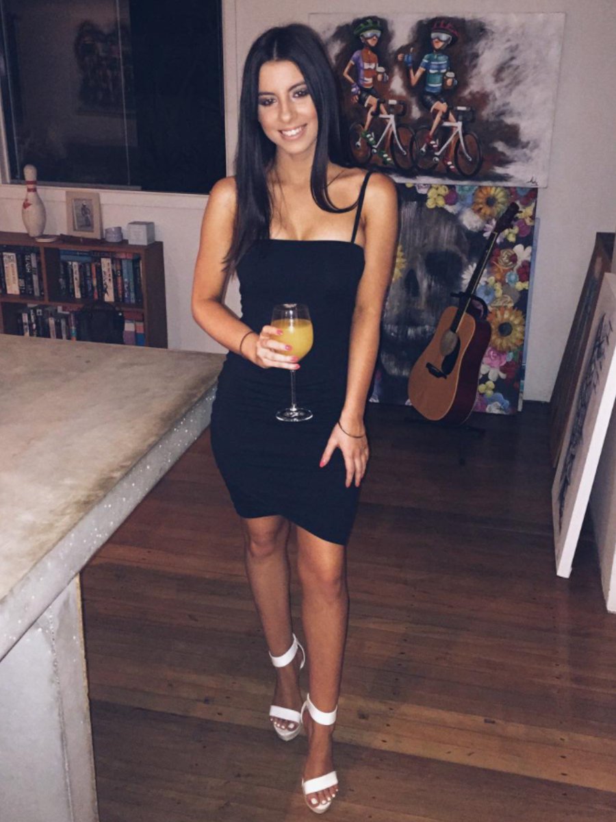 black dress white heels