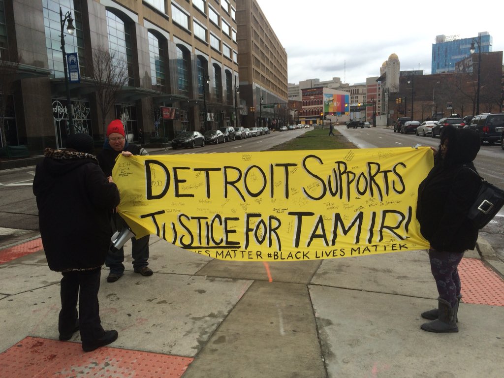 BLMDetroit2's tweet photo. MT @BLMDetroit 
Going to Cleveland to demand #Justice4tamir. 
https://t.co/LCVQwFgSY5