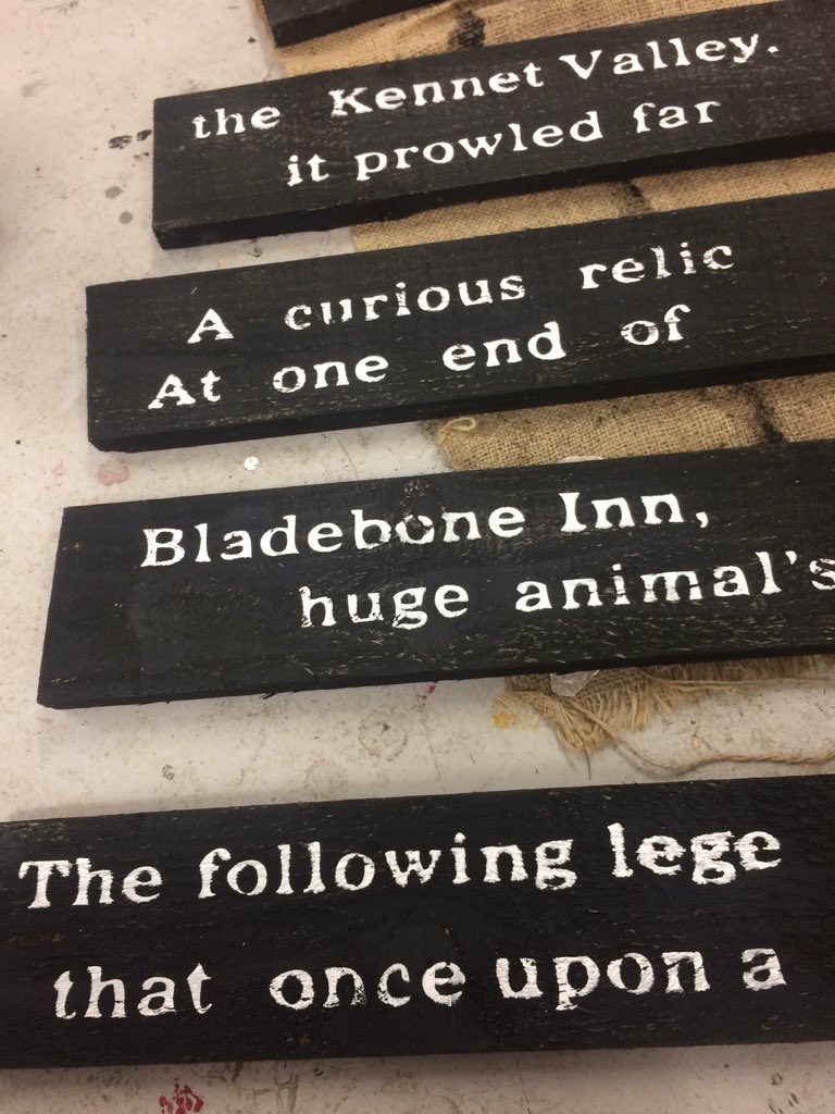 Half way through putting the text  on these boards! Phew this is tricky