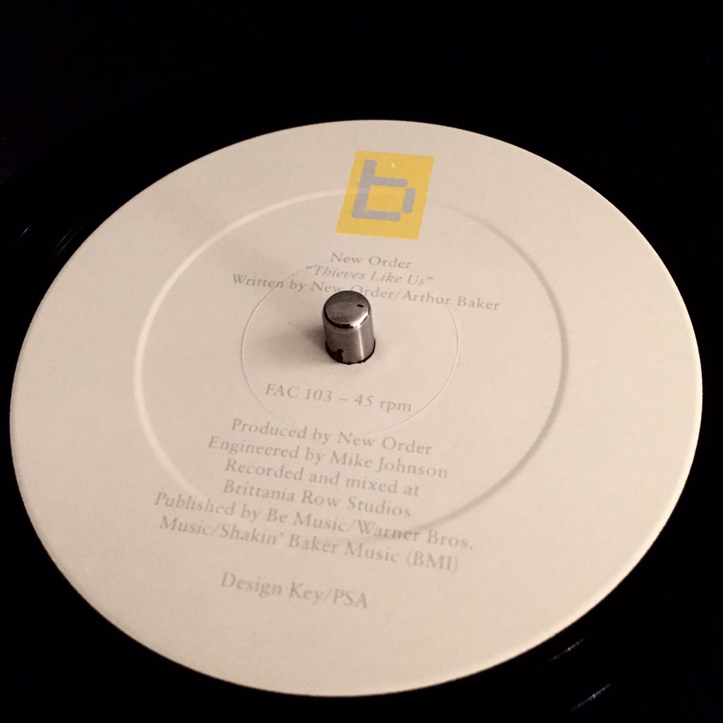 croonenbroeck's tweet photo. Classic 12" from 1984: New Order, Thieves Like Us. #NewOrder #ArthurBaker #Factory #FAC103 https://t.co/1BVOMMF6M3