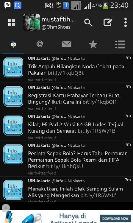OhmShoes's tweet photo. #TselAndroid @Kartu_As @id_android senangnya bisa update info terbaru di twitter dengan tweetcaster Android https://t.co/2vINunqfTQ