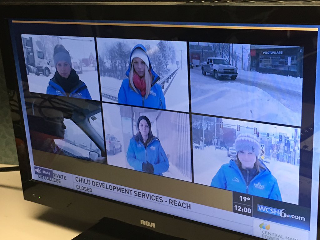 newscentermaine's tweet photo. What you see on air #Ch6Snow https://t.co/1Ba8P5zaeE