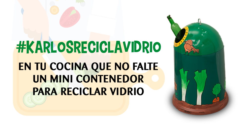 ecovidrio's tweet photo. ¡Recicla vidrio en tu cocina como @karguinano! Haz RT a este tweet y llévate este contenedor #KarlosReciclaVidrio https://t.co/v2jMg9lkxb