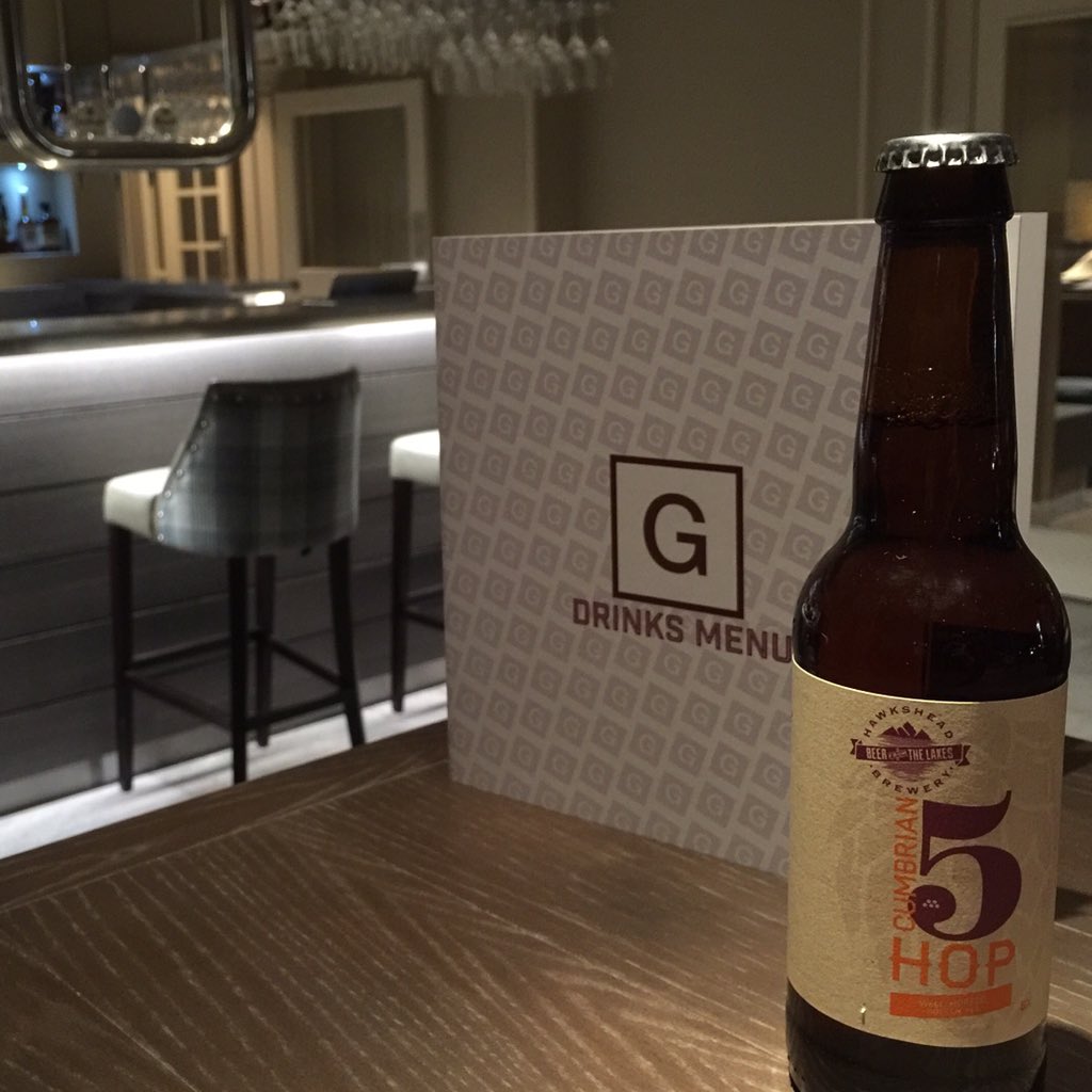 GrandAtGrasmere's tweet photo. Hawkshead 5 Hop is now on our drinks menu!! Come & give it a try @hawksheadbrewery #FiveHop #Brewery #Ale #Cumbrian https://t.co/lqaZfjF7kL