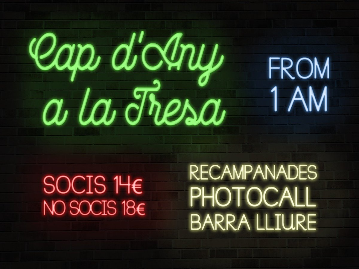 arreplegats's tweet photo. A què espereu per celebrar la millor festa de cap d'any al @LocalTresA? Pregunta'ns com apuntar-te! https://t.co/UrD2SOeN1D