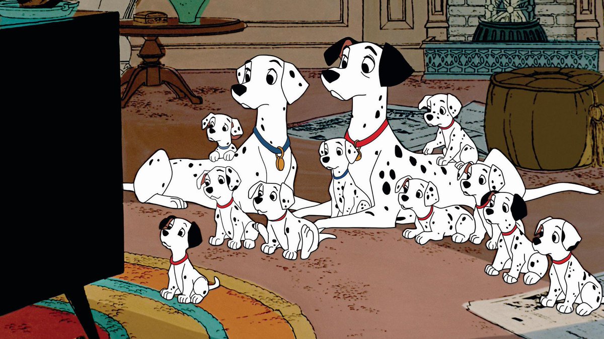 In the film 101 Dalmatians, every Dalmatian puppy has precisely 32 spots. #AnimationFacts #Animation