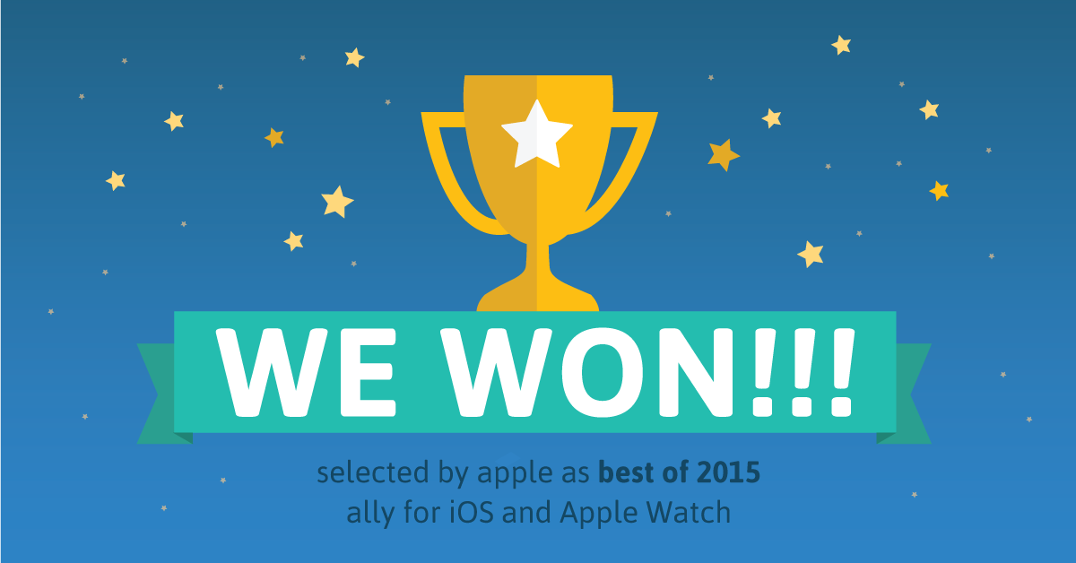 allyapp_DE's tweet photo. So proud to be selected as one of the @AppStore best apps of the year on #iPhone and Apple watch! #appstore2015 https://t.co/5zsjWdfwDO