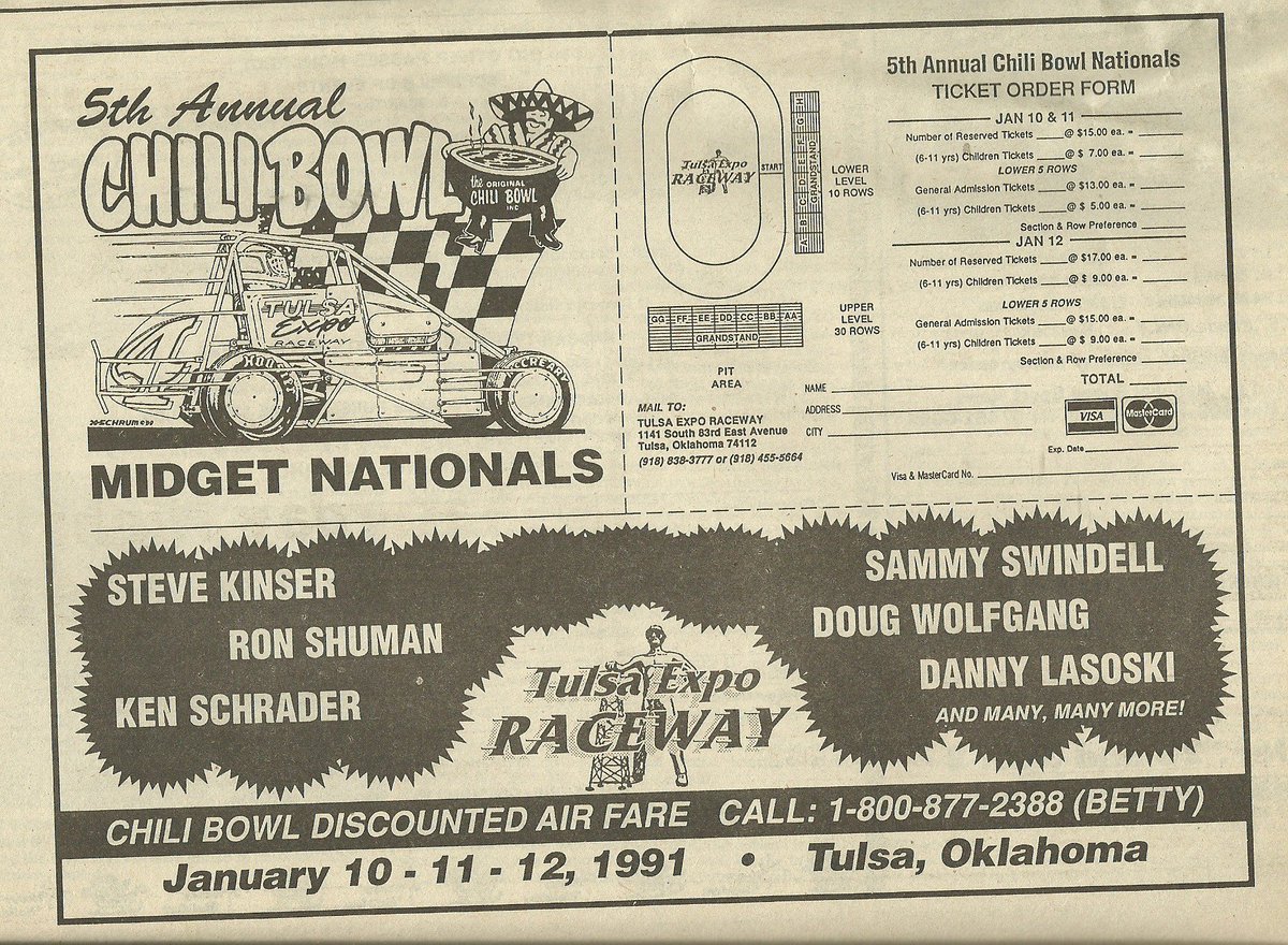 Chili Bowl Nationals Seating Chart