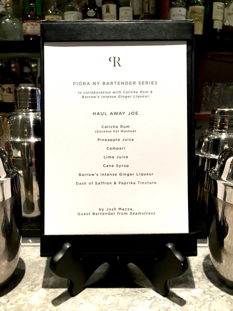 TONIGHT 8:30-10:30 NY Bartender Series w/ <a href="/barrowsintense/">Barrow's Intense</a> and <a href="/CalicheRum/">Caliche Rum</a> feat. guest bartender from <a href="/Seamstress_ny/">Seamstress_ny</a>!