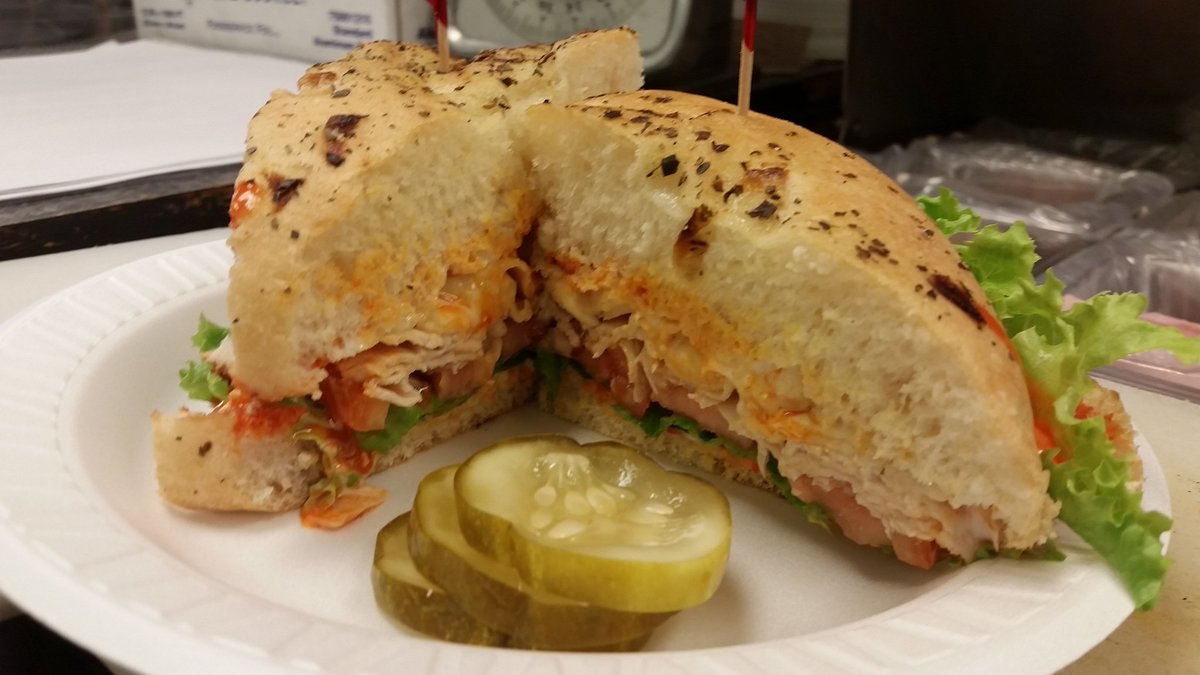 ALaModeSyr's tweet photo. Today's #dailyspecial - Buffalo Turkey Melt! https://t.co/B8UFQP6ofJ