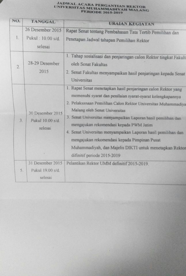 Pergantian Rektor!!!
<a href="/TeknikUMM/">BEMTeknikUMM</a> @bemumm <a href="/bemfisipumm/">BEM FISIP UMM</a> <a href="/BEM_FHUMM/">BEM FH UMM</a> <a href="/BemUmm/">BEM UMM</a> <a href="/bemfkipumm/">BEM FKIP UMM</a> <a href="/bemfkumm/">BEM FK UMM</a> <a href="/hmif_umm/">HMIF UMM</a> <a href="/MabaUMMker/">MABA UMM</a>