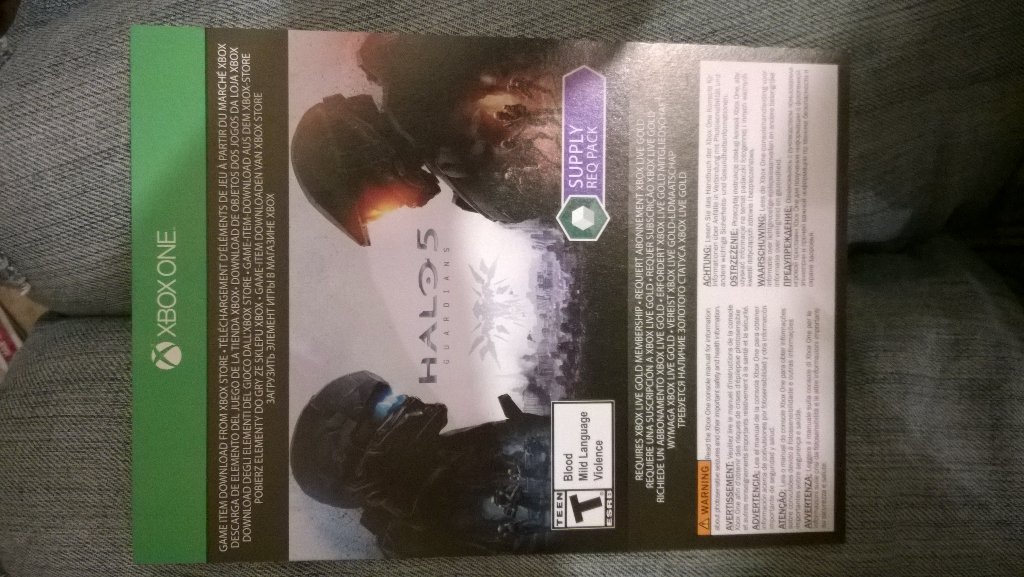 Mehpersonified's tweet image. I have no use for this so here you go tweeps #Halo #XboxOne #HaloCode #Gamer